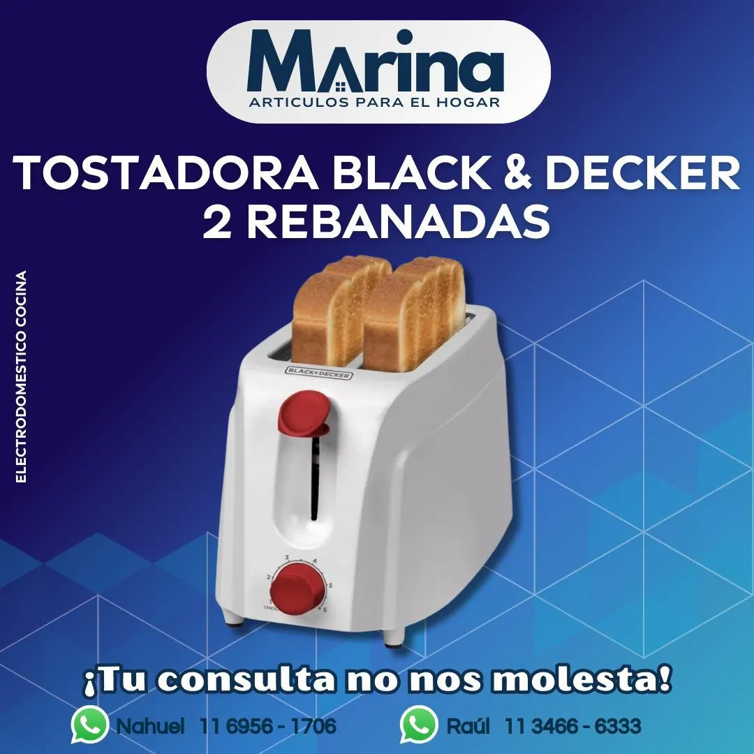Tostadora Black and Decker 2 Rebanadas